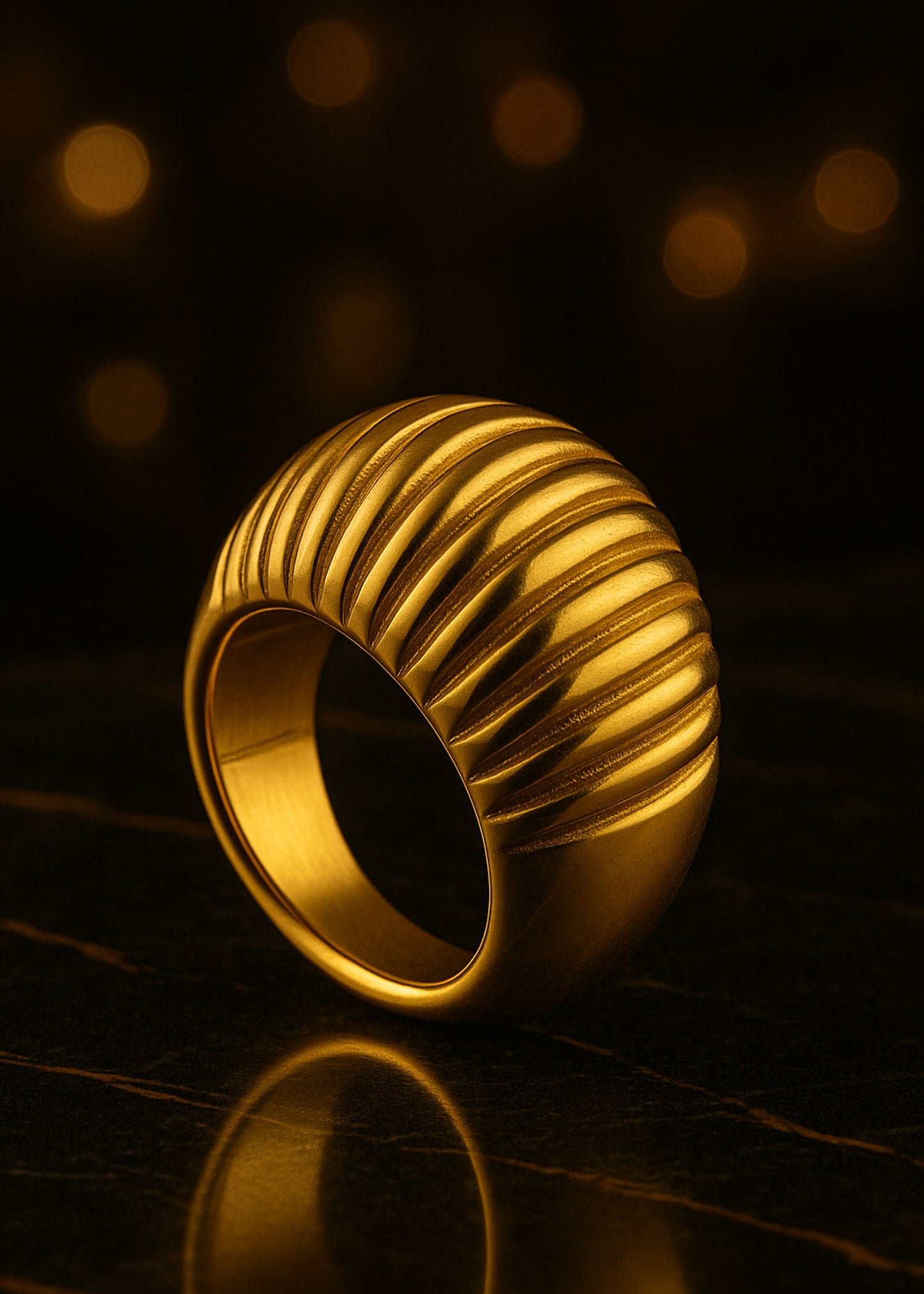Auri – Dome Stripe Ring