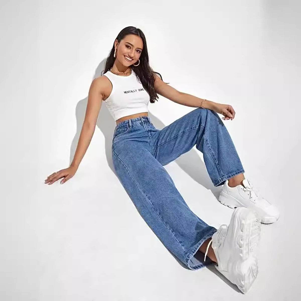 Curve Love Wide Leg Jean
