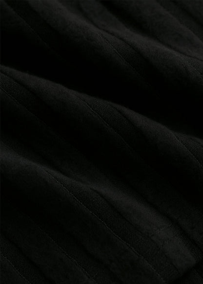 Alina – Flare Rib Top Black