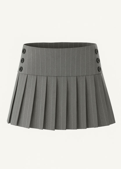 Lexa – Stripe Pleat Skirt