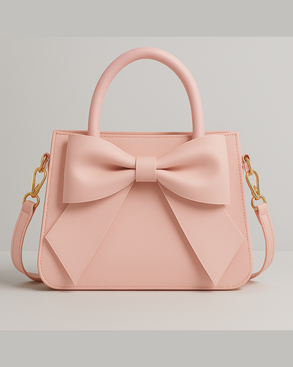 Bow Shoulder Bag Blanc