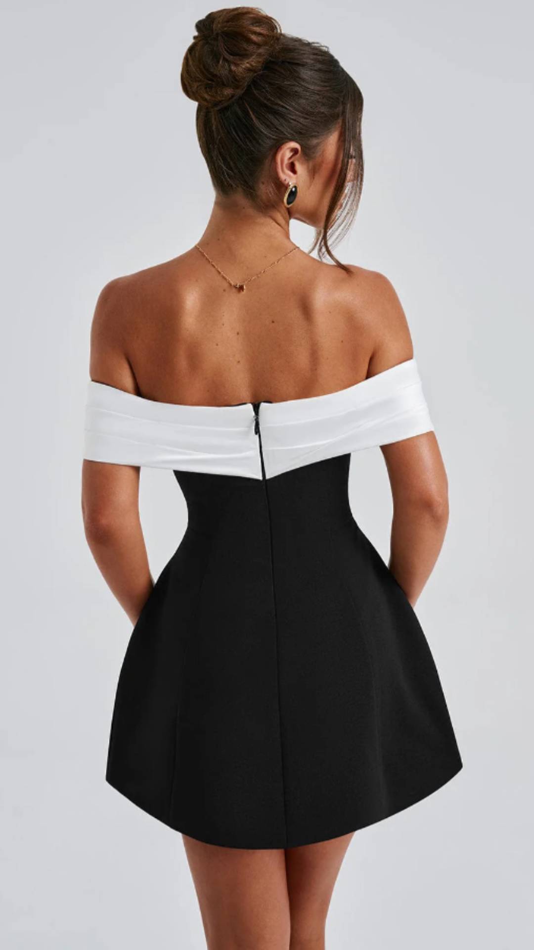 Strapless 3D Bow Mini Dress